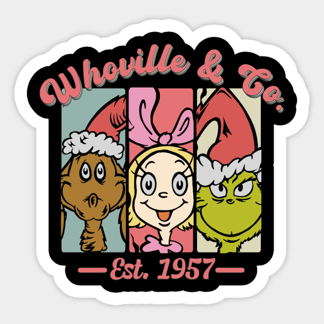 Whoville Christmas Design T-Shirt Sticker by teepro